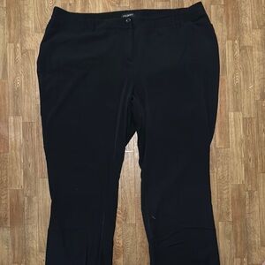 Lane Bryant Black Straight Leg Pants (B5)